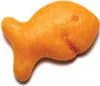 A smiling Goldfish cracker