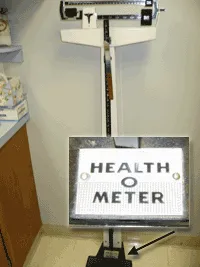 A “Health O Meter” medical scale