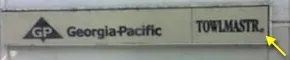 The label for a Georgia Pacific Towlmastr (sic)