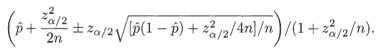 A complicated mathematical equation